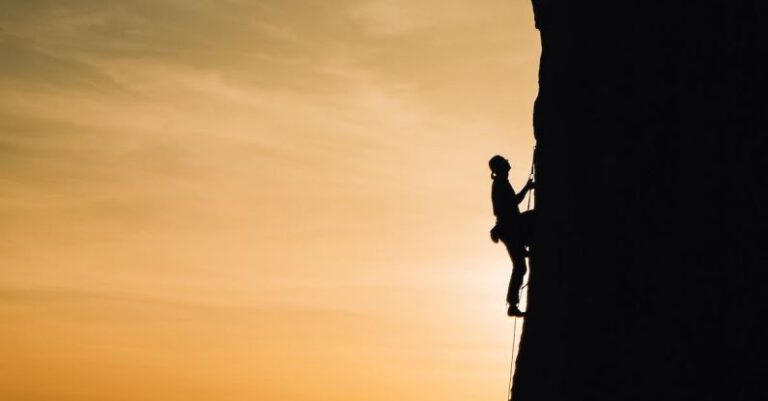 Rock Climbing - Person Rock Climbing