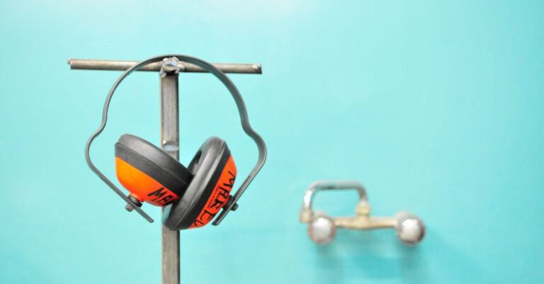 Safety Equipment - Orange and Gray Earmuffs